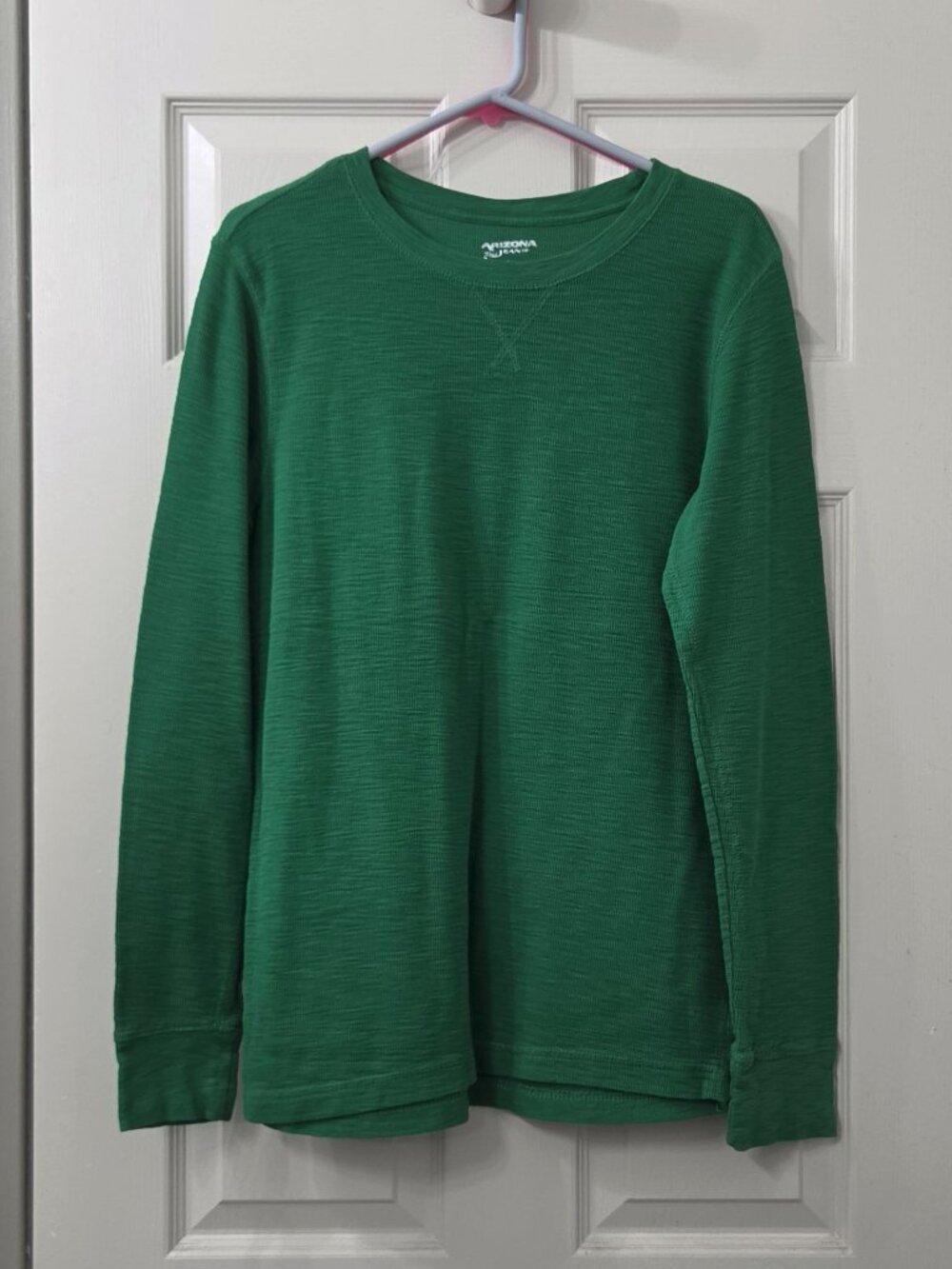 Green Heathered Cotton Sweater